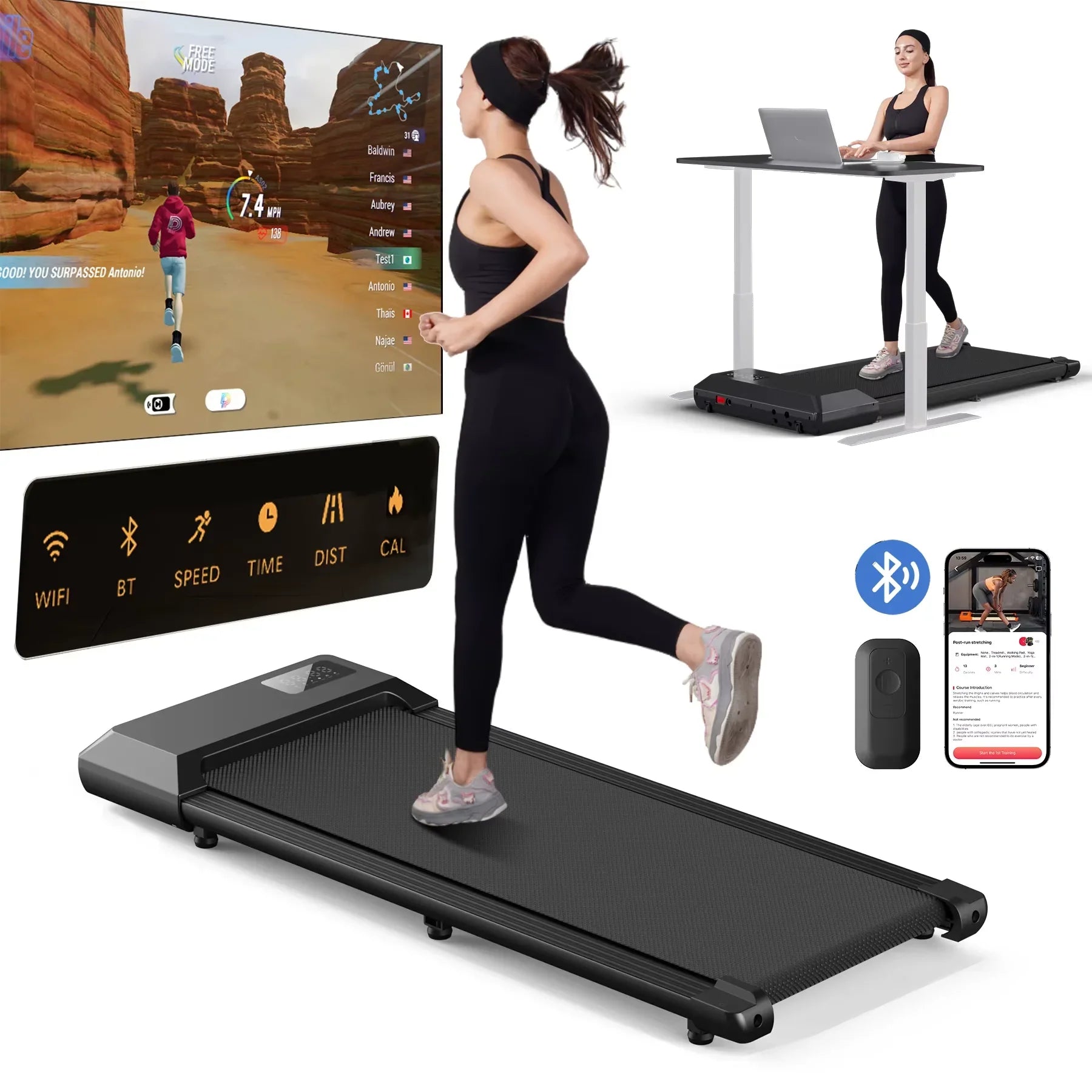 MiniWalk 2.5 – Tapis de marche compact télécommandé