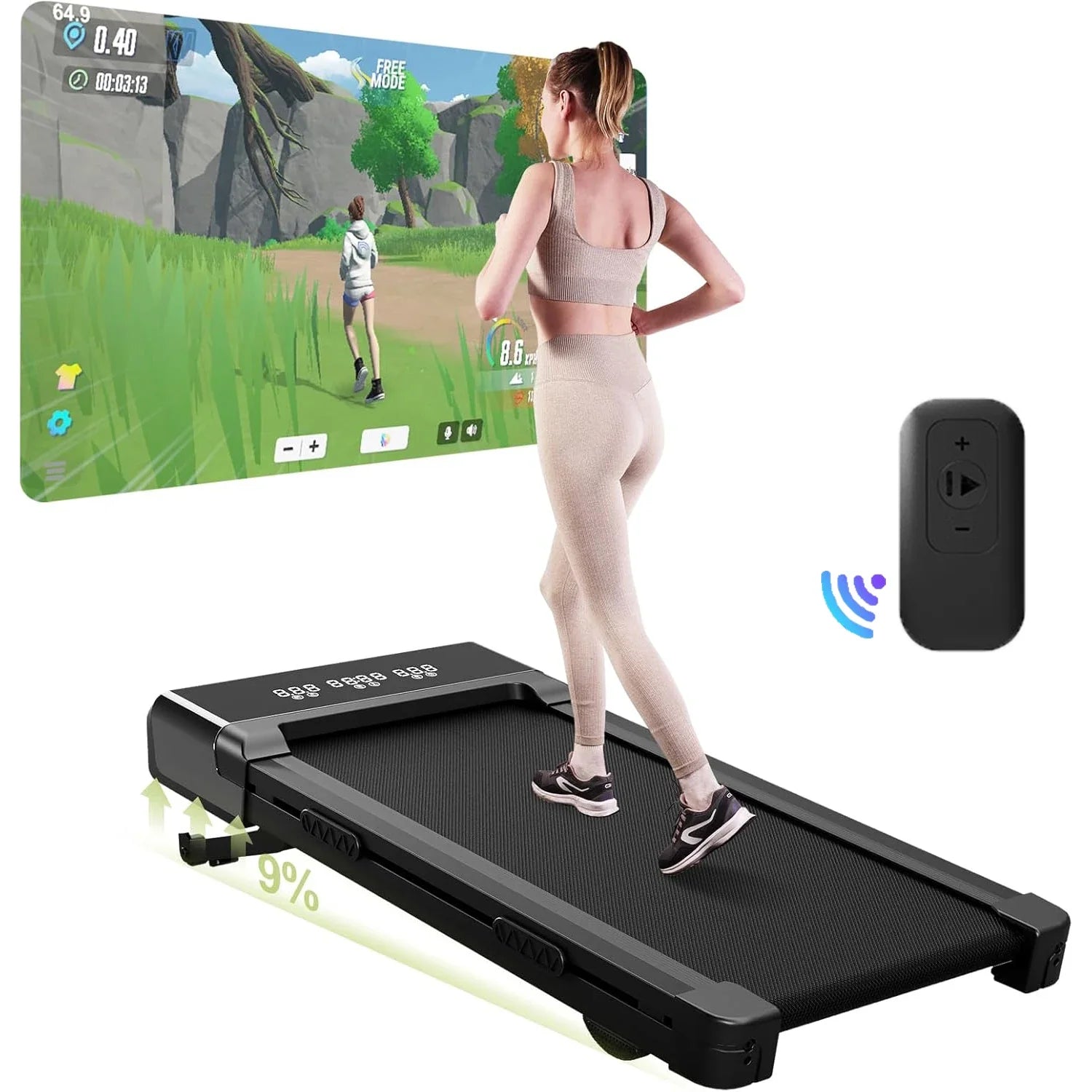InclinePad 9% – Tapis de marche connecté