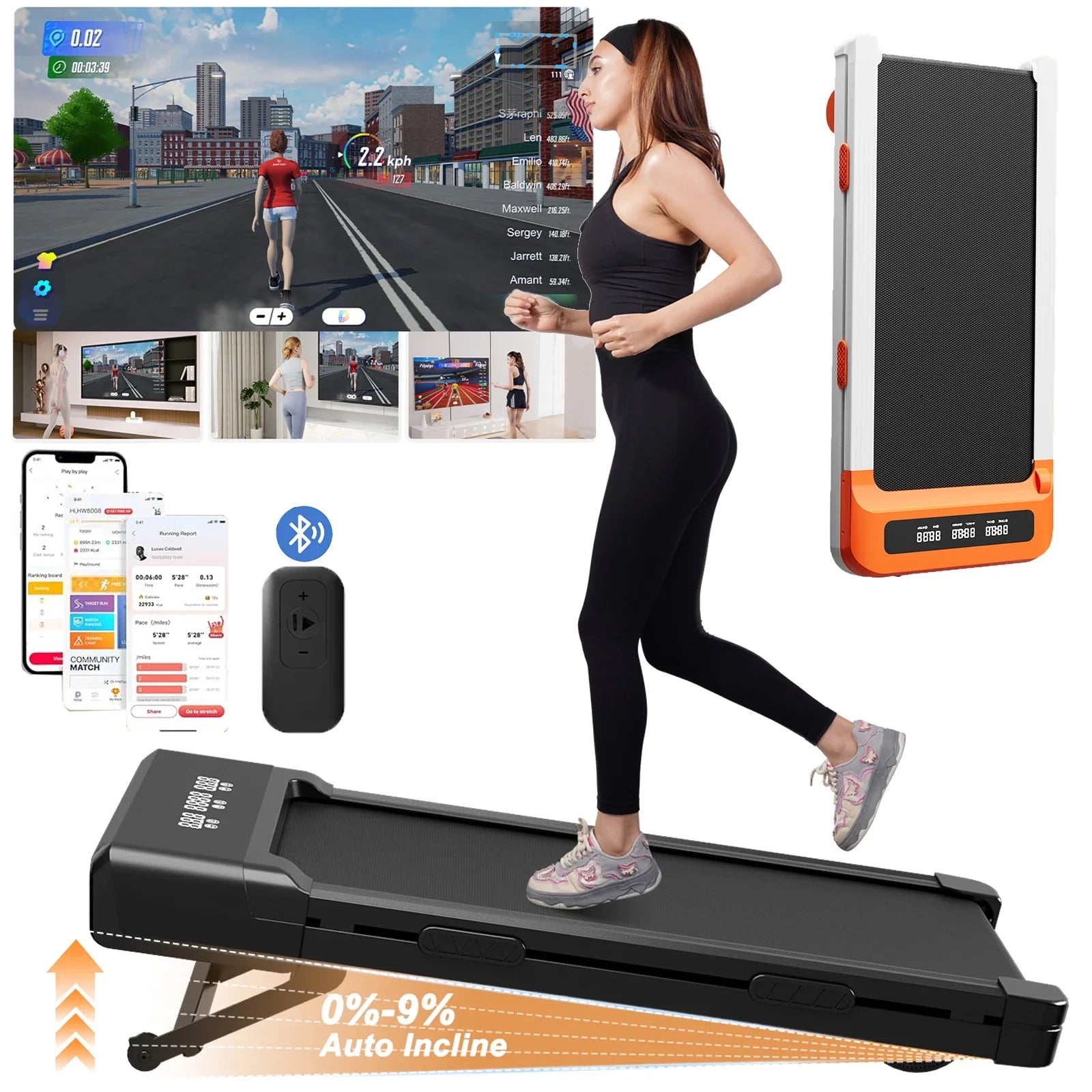 AutoIncline 12 – Tapis de marche motorisé