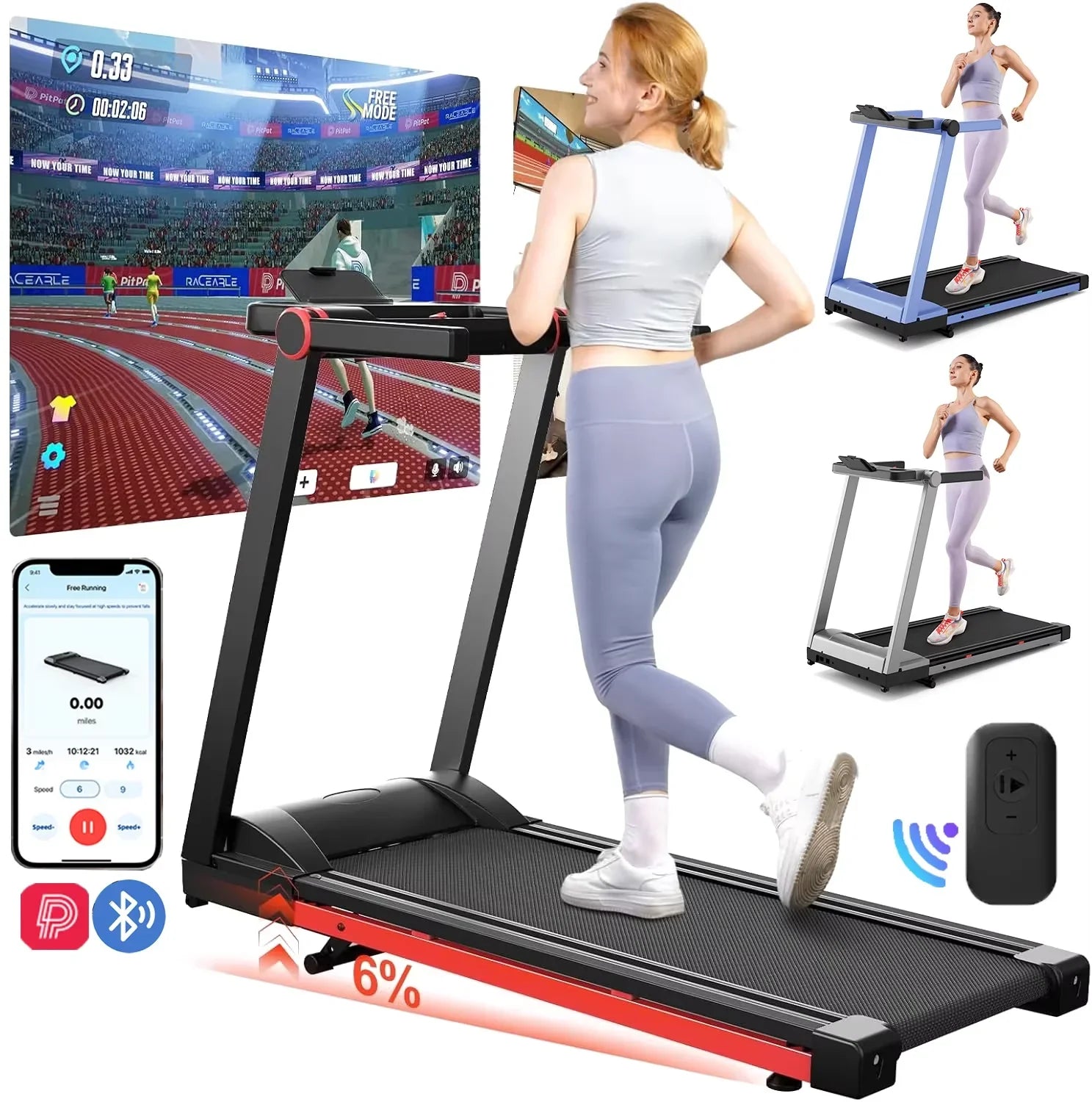 WalkFit 3.5 – Tapis de course pliable avec poignée