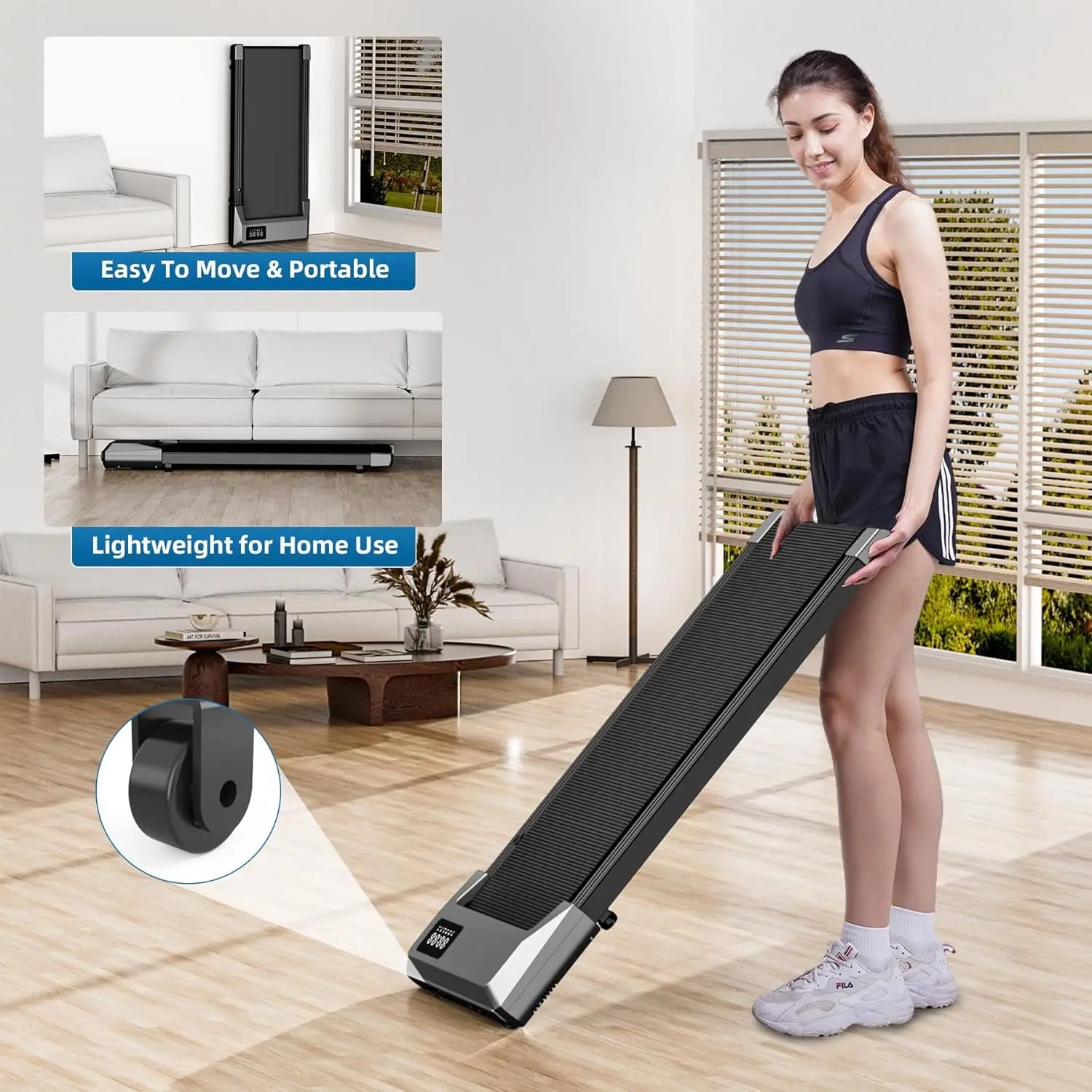 ProActive L80 – Tapis de marche long 2-en-1